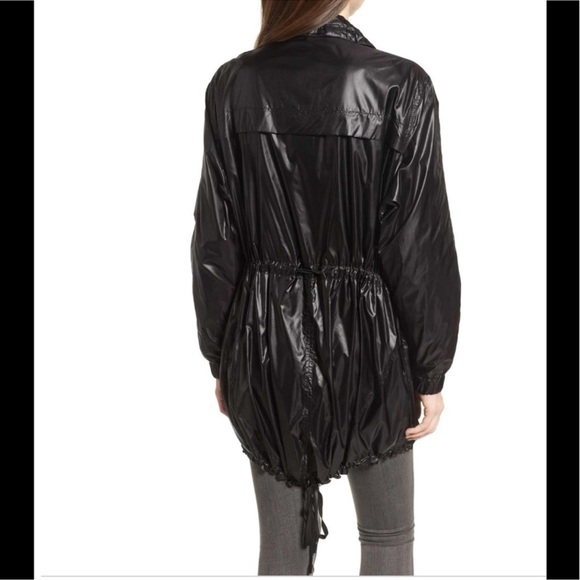 BLANKNYC Black Matte Funnel Neck Windbreaker Jacket Size L Large NWOT - Picture 2 of 16